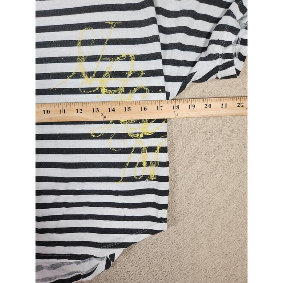 Volcom Shirt Womens XS Small Relaxed Striped Flowy Round Neck Short Sleeve - Picture 7 of 12